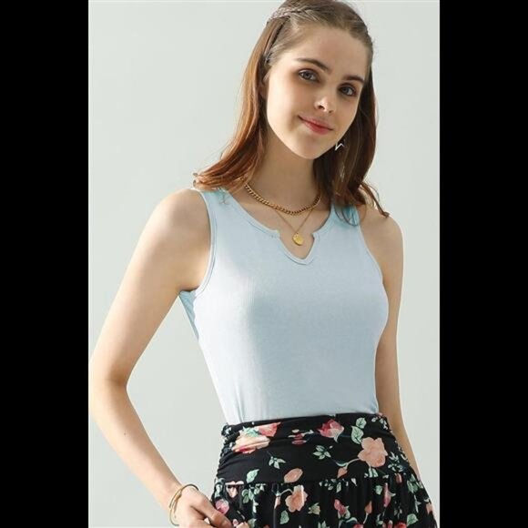 Ninexis Notched Rib Knit Tank - Picture 8 of 12